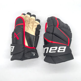 Bauer Vapor Hyperlite - NHL Pro Stock Glove - Craig Smith (Black/Red)